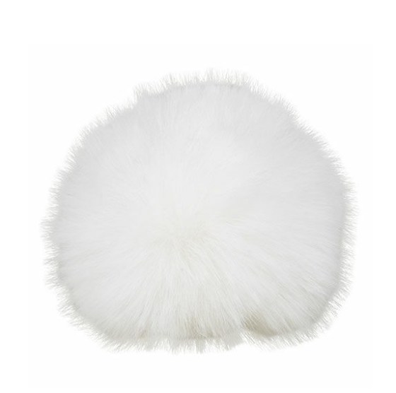 Chinchilla Fell Pompon, snowwhite 201